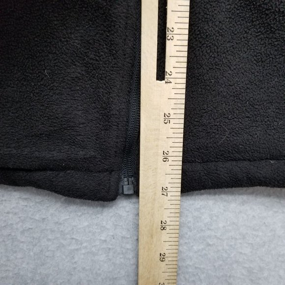 New Balance Jacket Mens Medium Black Zip Fleece Pockets Mock Neck Outdoor - Picture 10 of 11